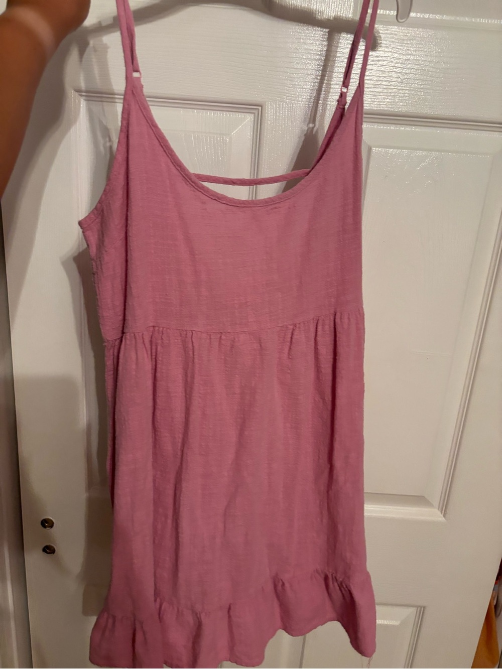 Cotton On Pink Midi Sundress with Ruffle Hem